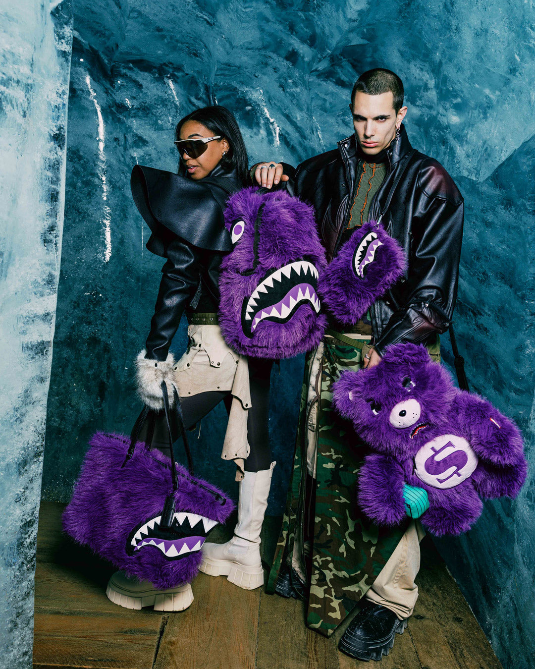 FURZILLA SHARK (PURP) TOTE