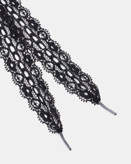 SHOE LACES AND CHARMS LACE BLACK