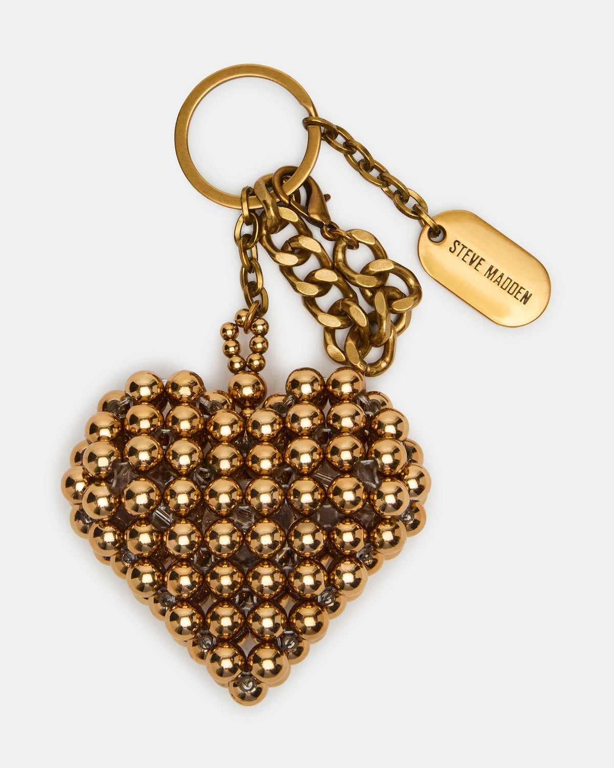 HEART BAG CHARM GOLD